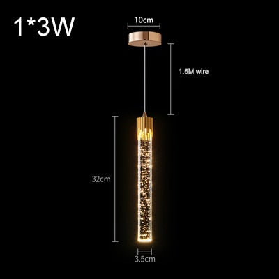 SkandiShop Modern Luxury Crystal Pendant Lamp